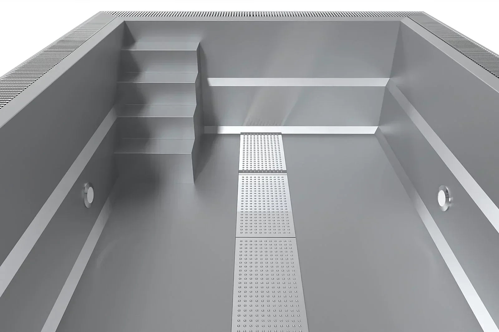 Pool Expert Edelstahl-Schwimmbecken, 3x6x1,34 m